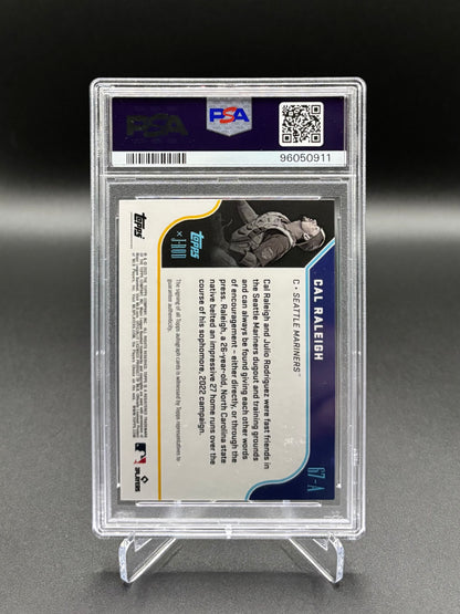 Cal Raleigh - 2023 Topps x J-Rod Autograph Purple #67A PSA 10 Auto 10 1/75