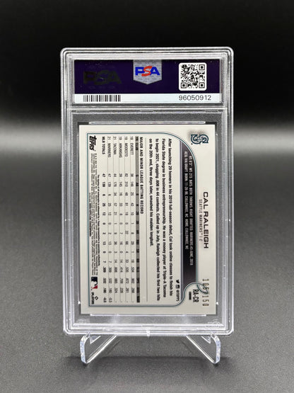 Cal Raleigh - 2022 Topps Chrome Blue RayWave Auto /150 PSA 10 GEM MT