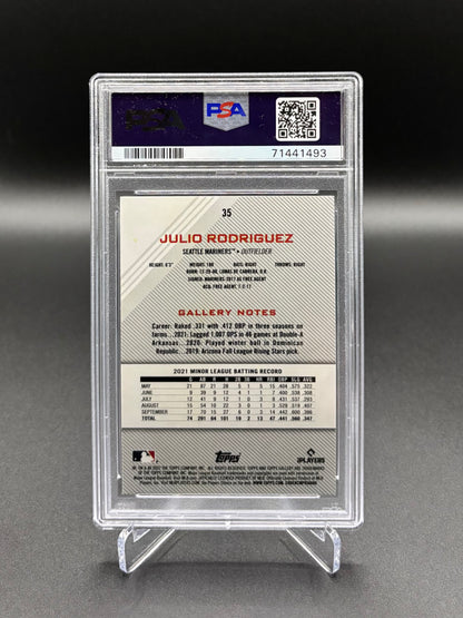 Julio Rodriguez - 2022 Topps Gallery Rookie Card #35 PSA 10 Gem Mint Mariners