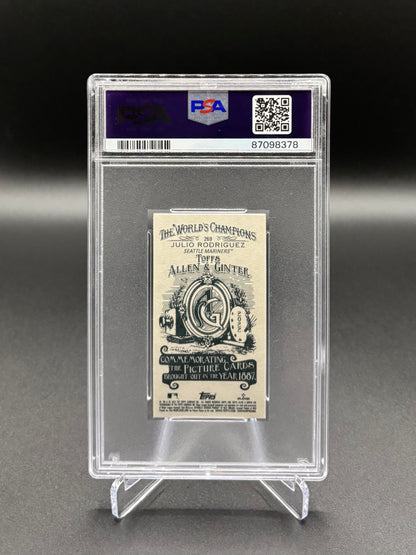 Julio Rodriguez - 2022 Allen & Ginter Mini A&G Back #269 PSA 10 Gem Mint Rookie