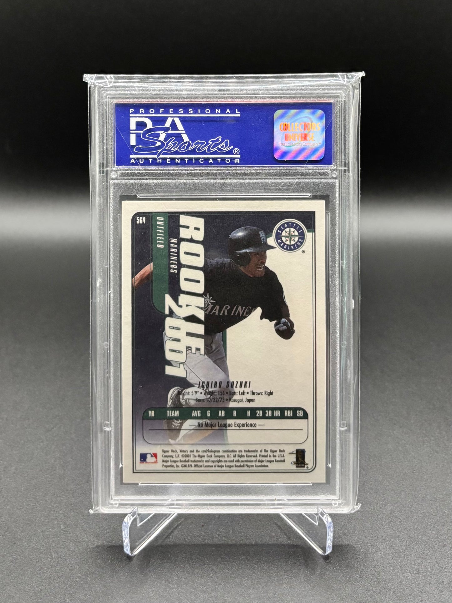Ichiro Suzuki - 2001 Upper Deck Victory #564 Rookie – PSA 10 GEM MINT