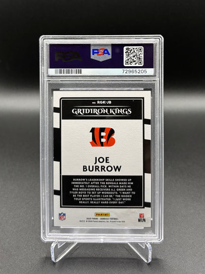 Joe Burrow - 2020 Panini Donruss Rookie Gridiron Kings #RGK-JB PSA 9