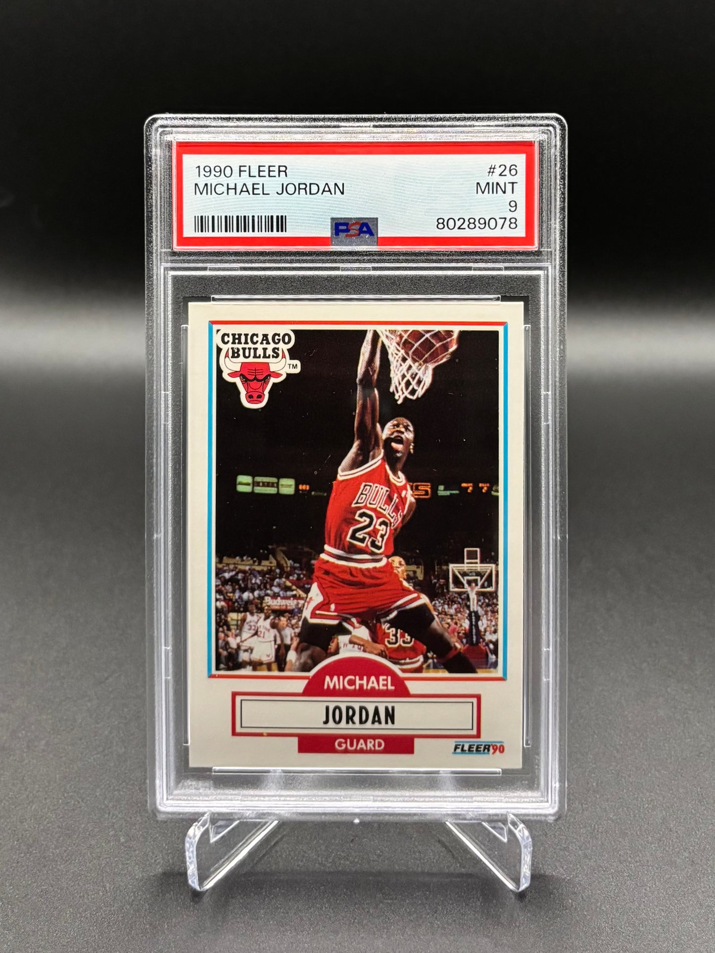 Michael Jordan - 1990 Fleer #26 PSA 9 Mint