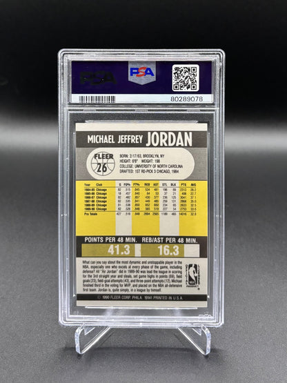 Michael Jordan - 1990 Fleer #26 PSA 9 Mint