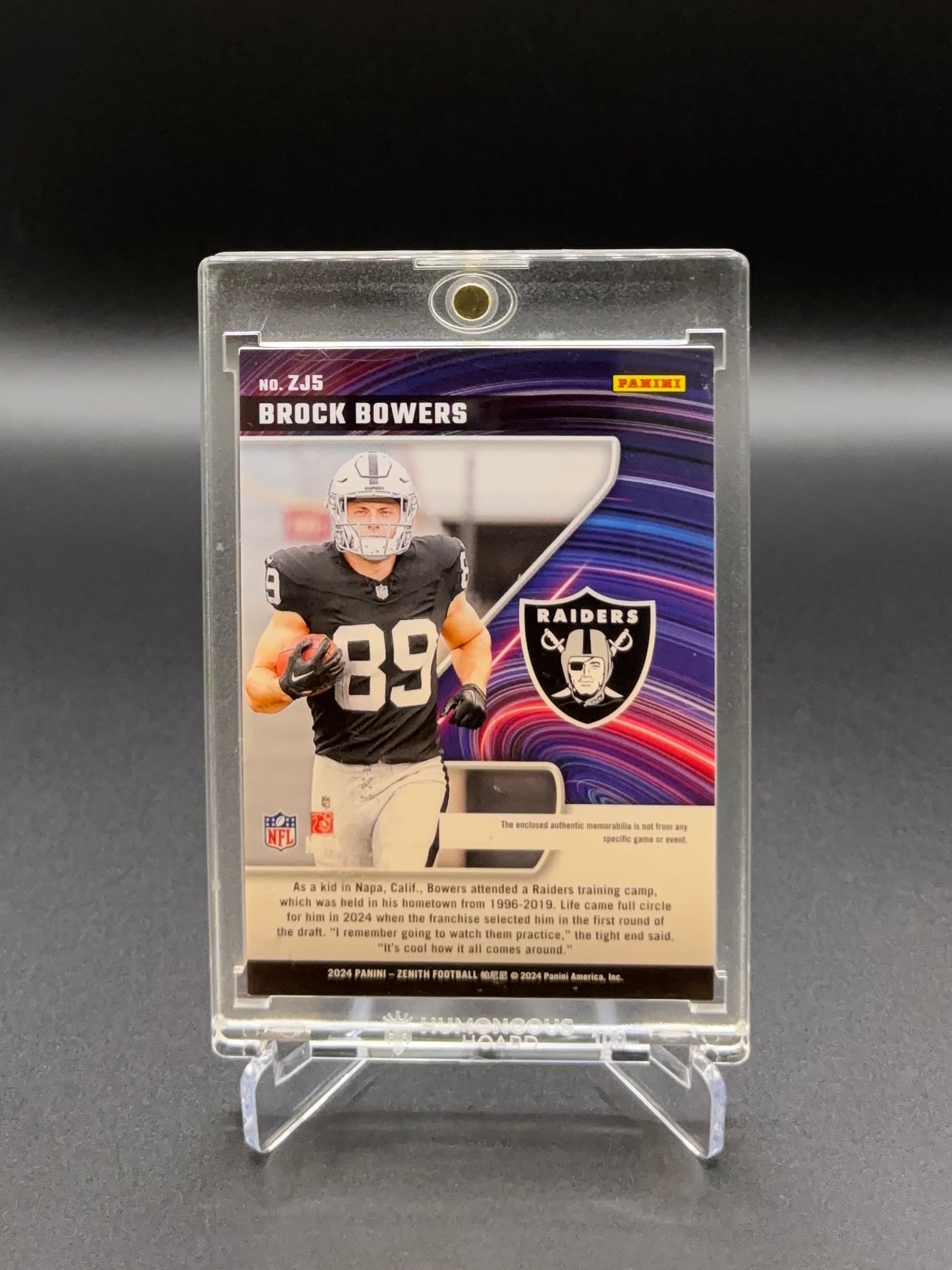 Brock Bowers - 2024 Panini  Rookie Z-Jersey Relic – Raiders