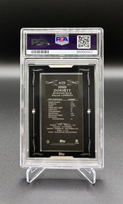 Tony Dorsett - 2008 Topps Mayo Autographs #A-TD — PSA NM-MT 8, Auto 10