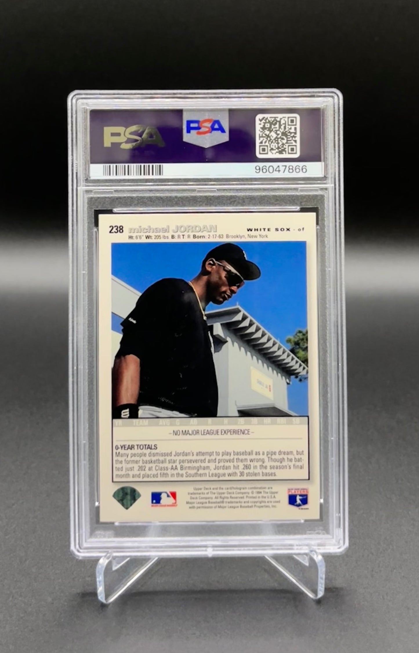 Michael Jordan - 1995 Collector’s Choice SE #238 — PSA 8 NM-MT (Special Edition Baseball Card)