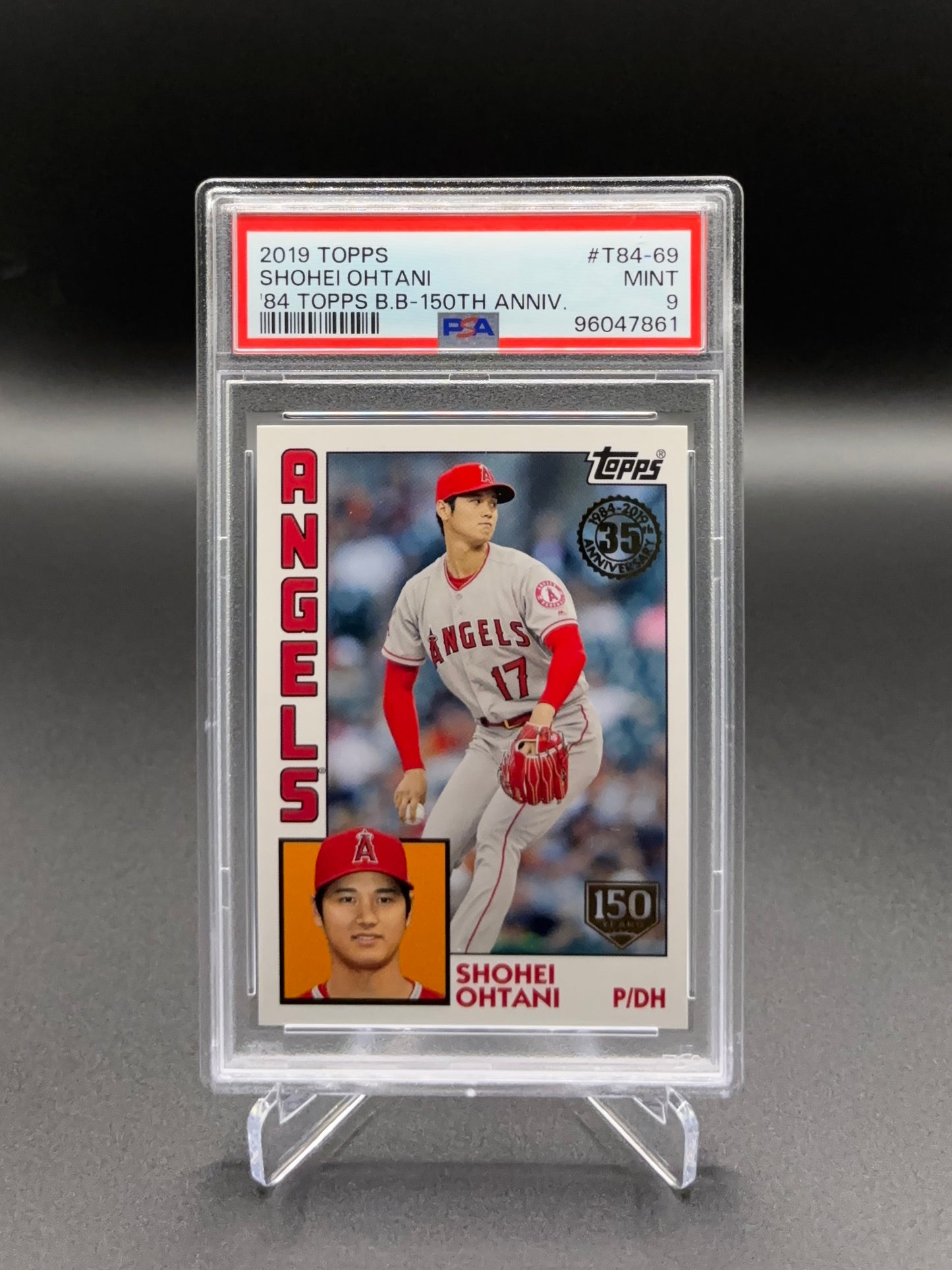 Shohei Ohtani - 2019 Topps ’84 Topps Baseball 150th Anniversary #T84-69 144/150 PSA 9 Mint