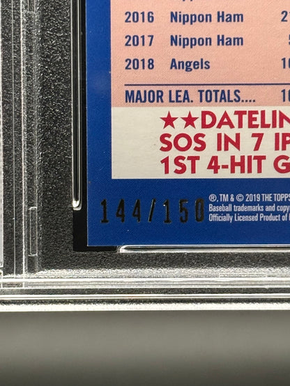 Shohei Ohtani - 2019 Topps ’84 Topps Baseball 150th Anniversary #T84-69 144/150 PSA 9 Mint