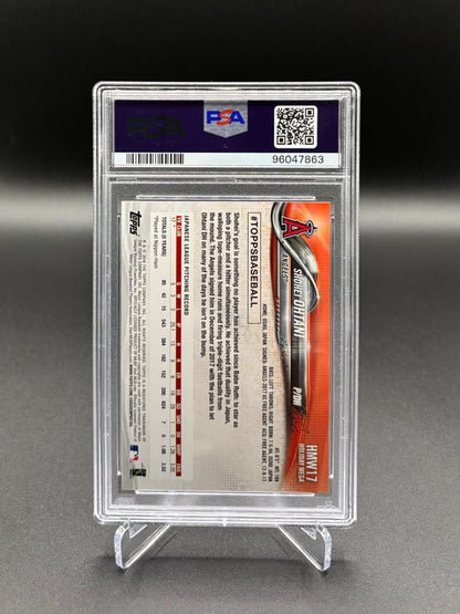 Shohei Ohtani - 2018 Topps Holiday Rookie Card #HMW17 – PSA 9 MINT