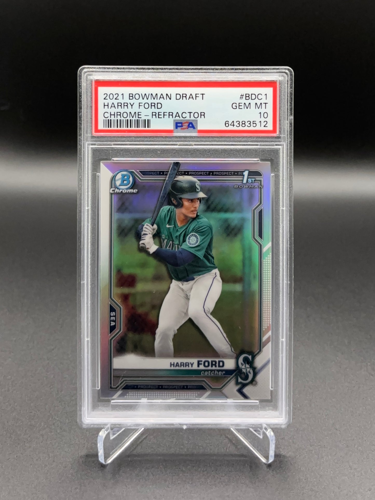 Harry Ford - 2021 Bowman Draft Chrome Refractor #BDC1 PSA 10 GEM MINT