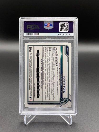 Harry Ford - 2021 Bowman Draft Chrome Refractor #BDC1 PSA 10 GEM MINT