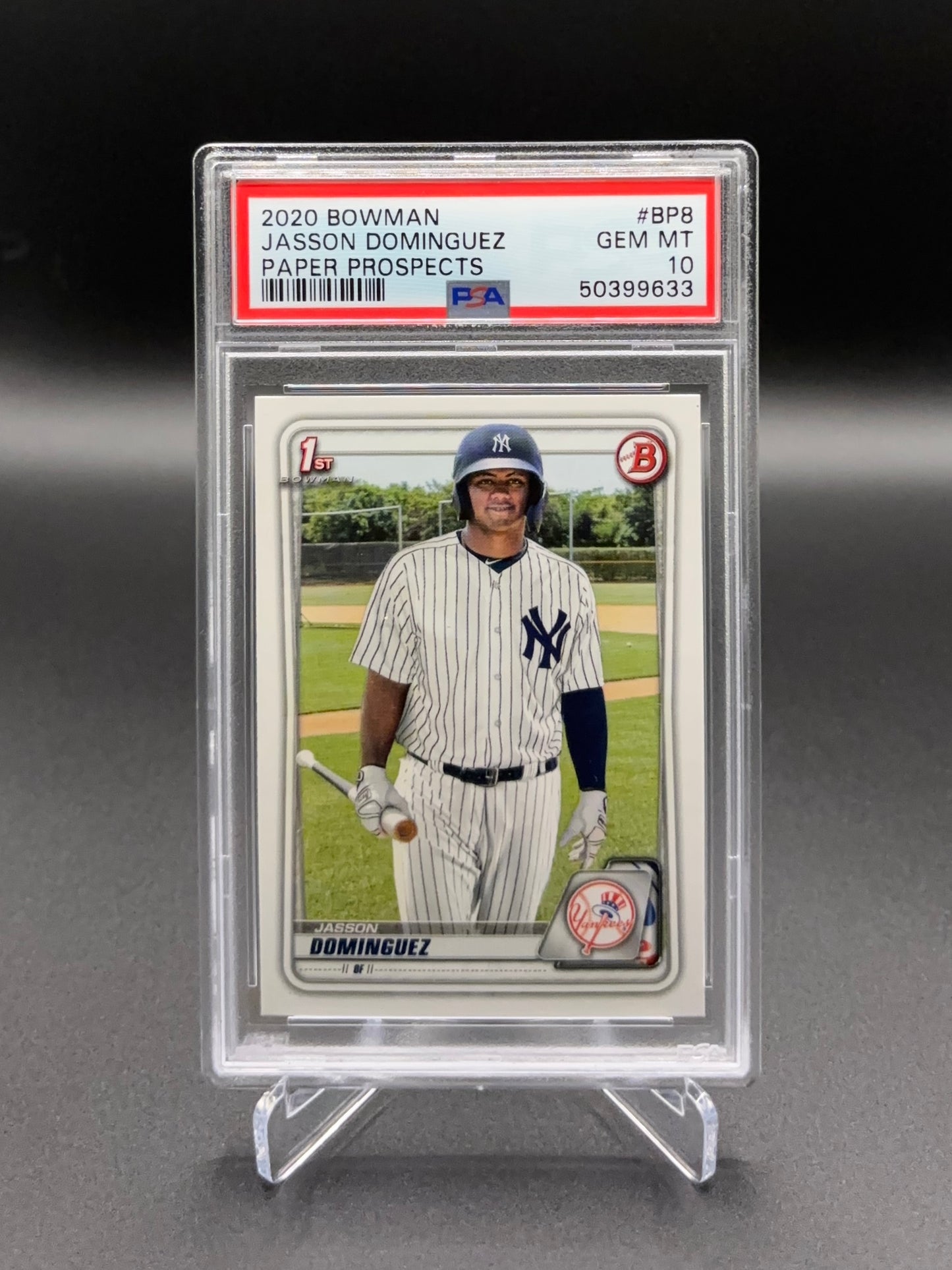 Jasson Domínguez - 2020 Bowman Paper Prospects #BP8 — PSA 10 GEM MINT